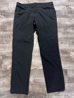 Lululemon ABC Pant Warpstreme Obsidian Gray 5 Pocket Mens Sz. 38